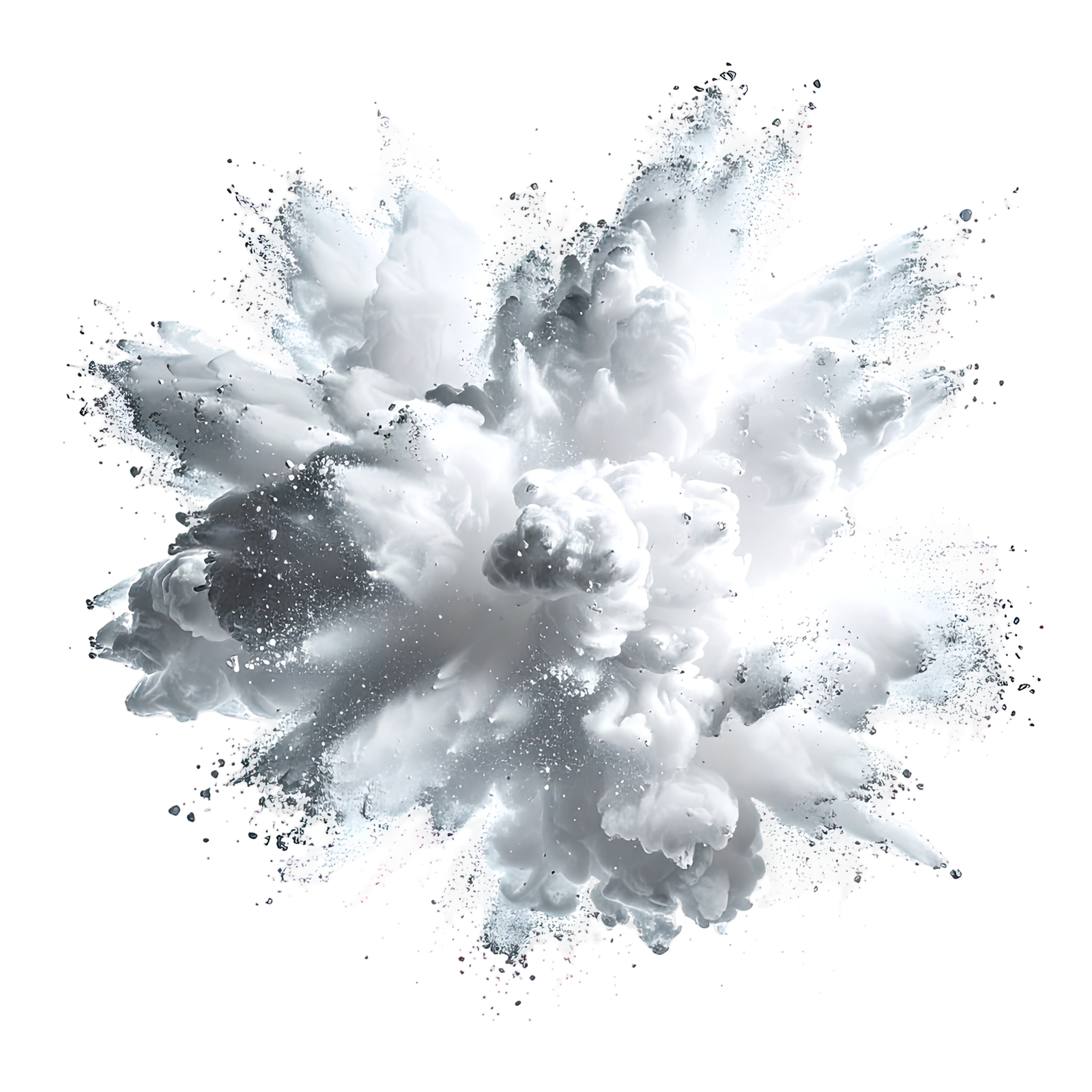 Powder explosion, representing the cold-water plunge